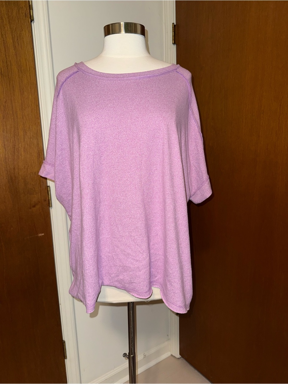 Zenana Outfitters Lavender Relaxed Short-Sleeve Top